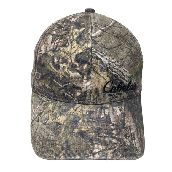 Cabela's Realtree Slideback Baseball Cap Multicolor One Size Adjustable Camo - Picture 1 of 9